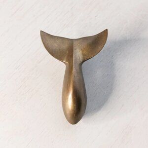 Medium Brass Whale Tail Door Knocker